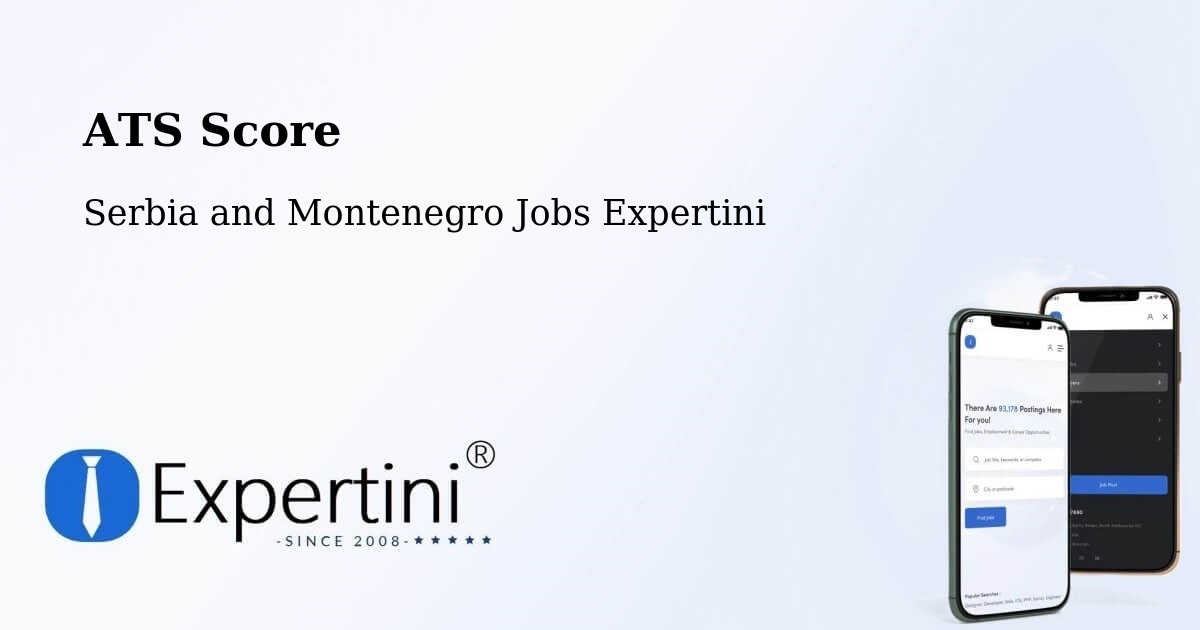Resume ATS Score & Job Description Match Tool – Salisbury - Serbia and Montenegro Jobs Expertini